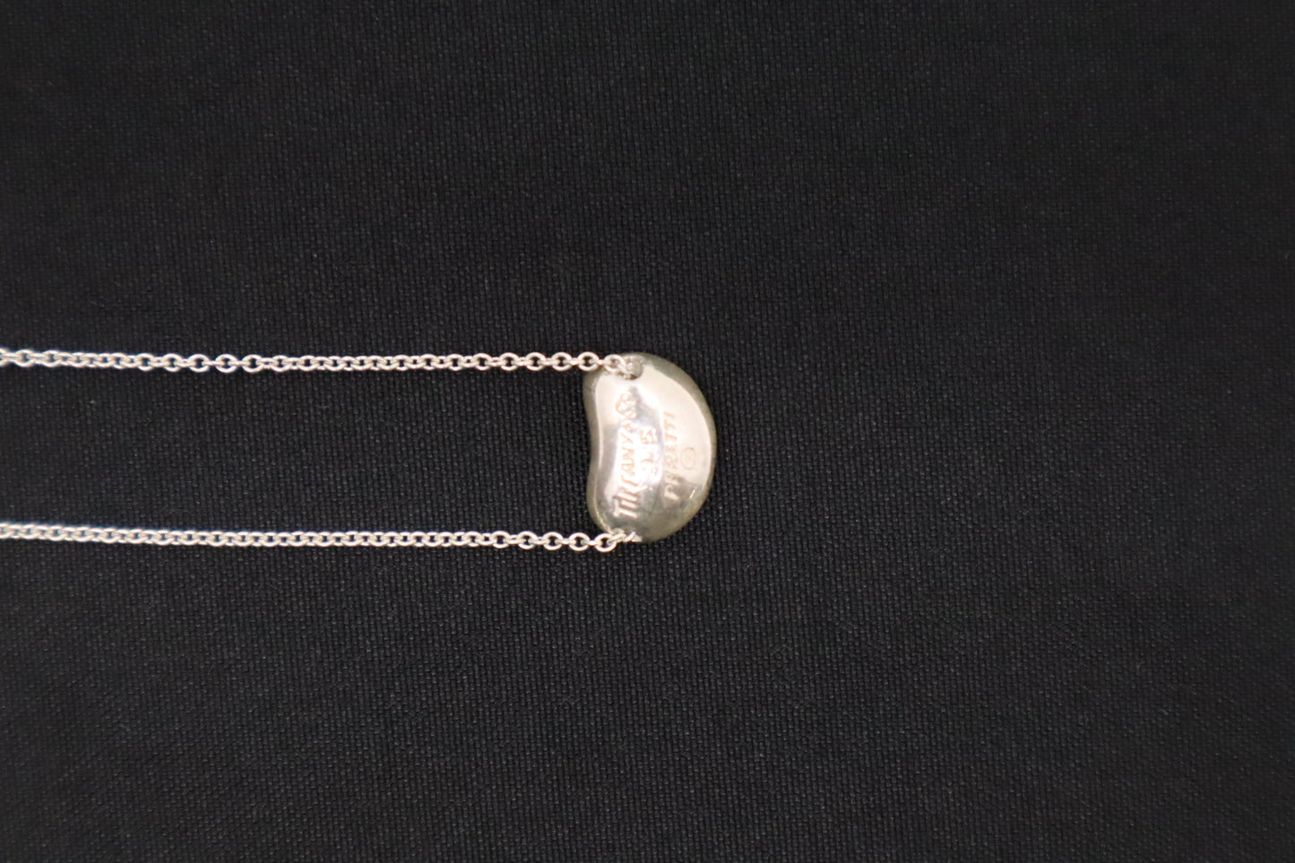 Tiffany & Co. Small Bean Necklace in Sterling Silver