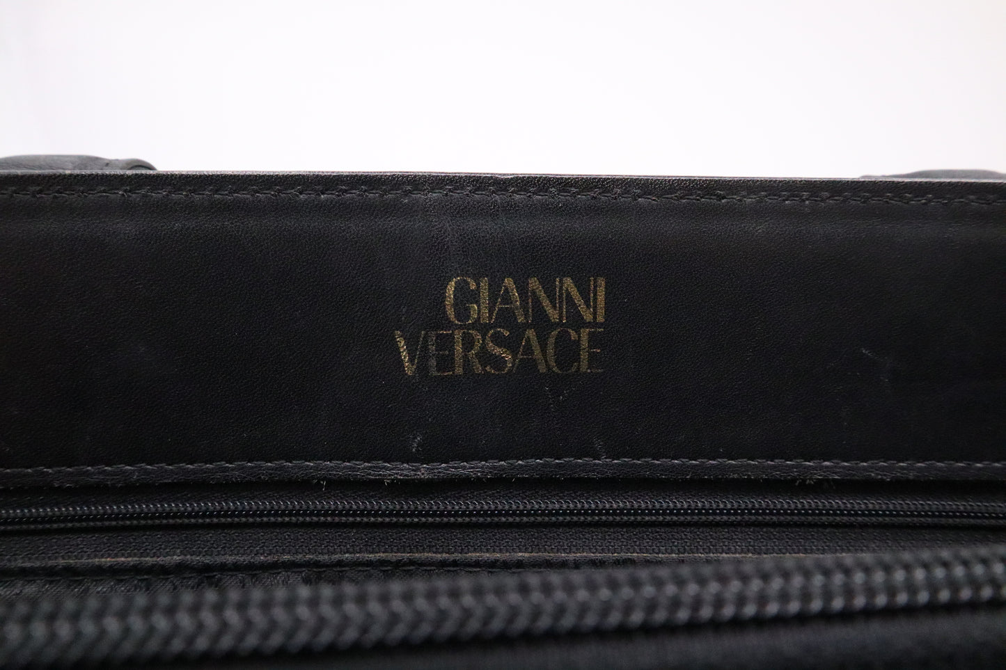 Versace Tote in Black Leather