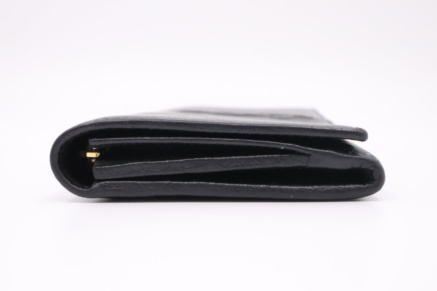 YSL Saint Laurent Long Wallet in Black Leather