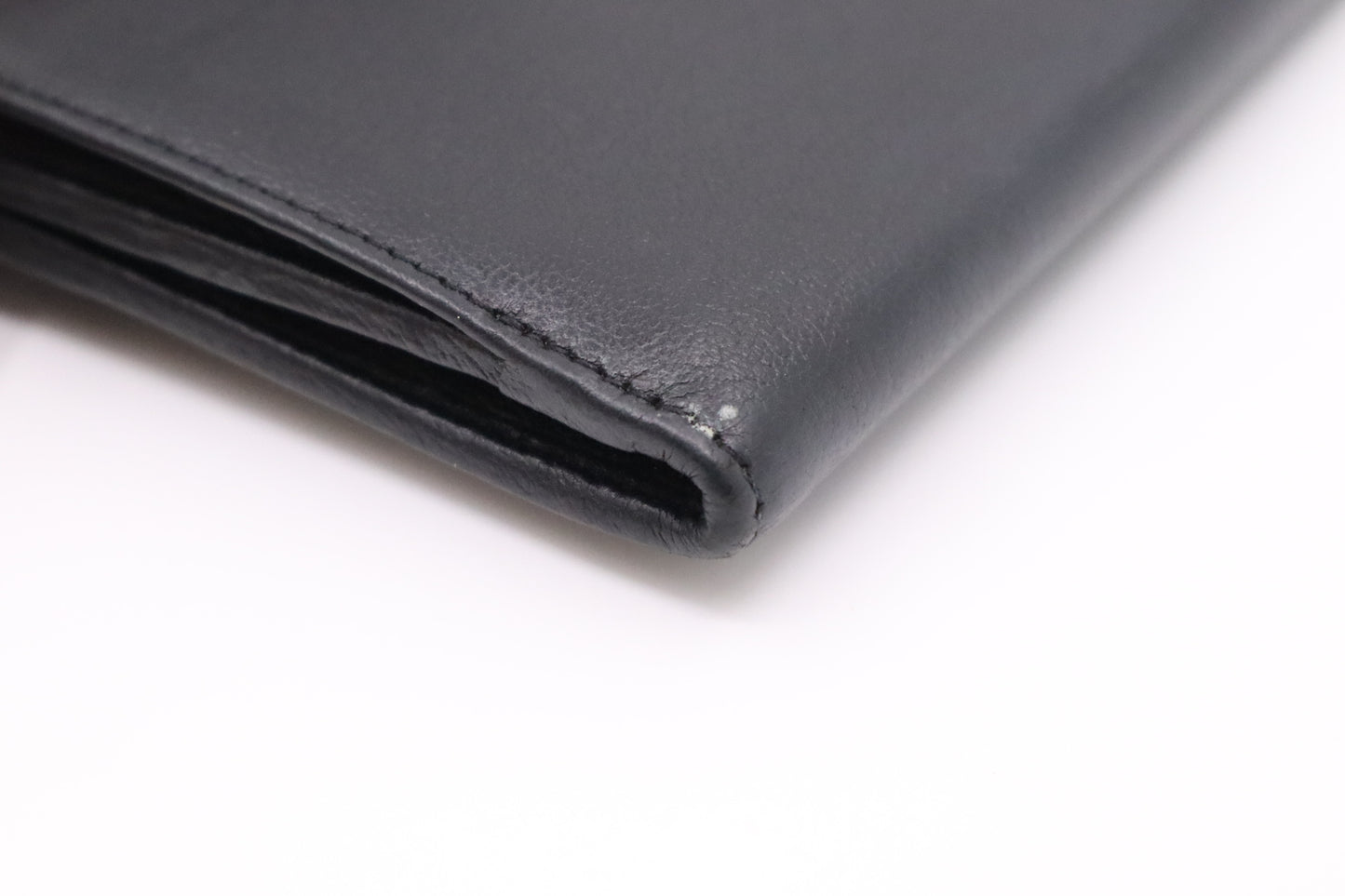 YSL Saint Laurent Long Wallet in Black Leather