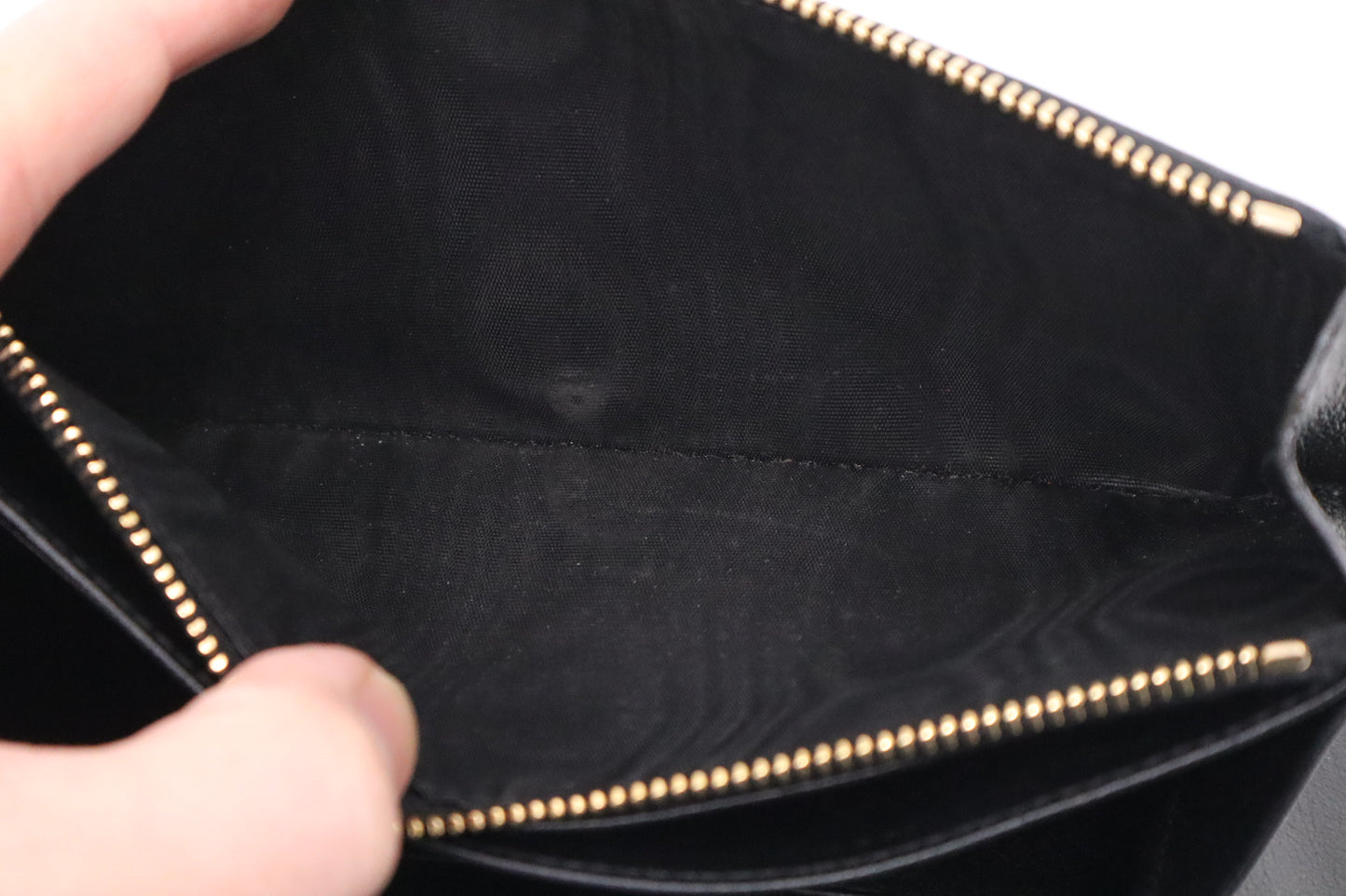 YSL Saint Laurent Long Wallet in Black Leather