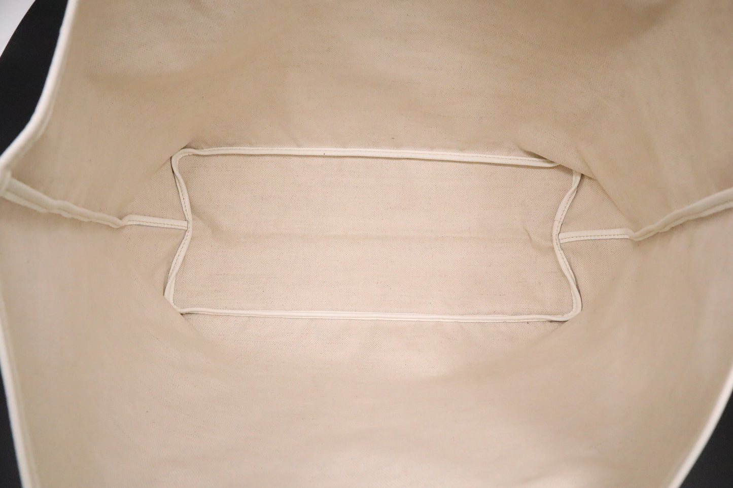 Goyard Saint-Louis PM in White Goyardine Canvas with Blue Stripe