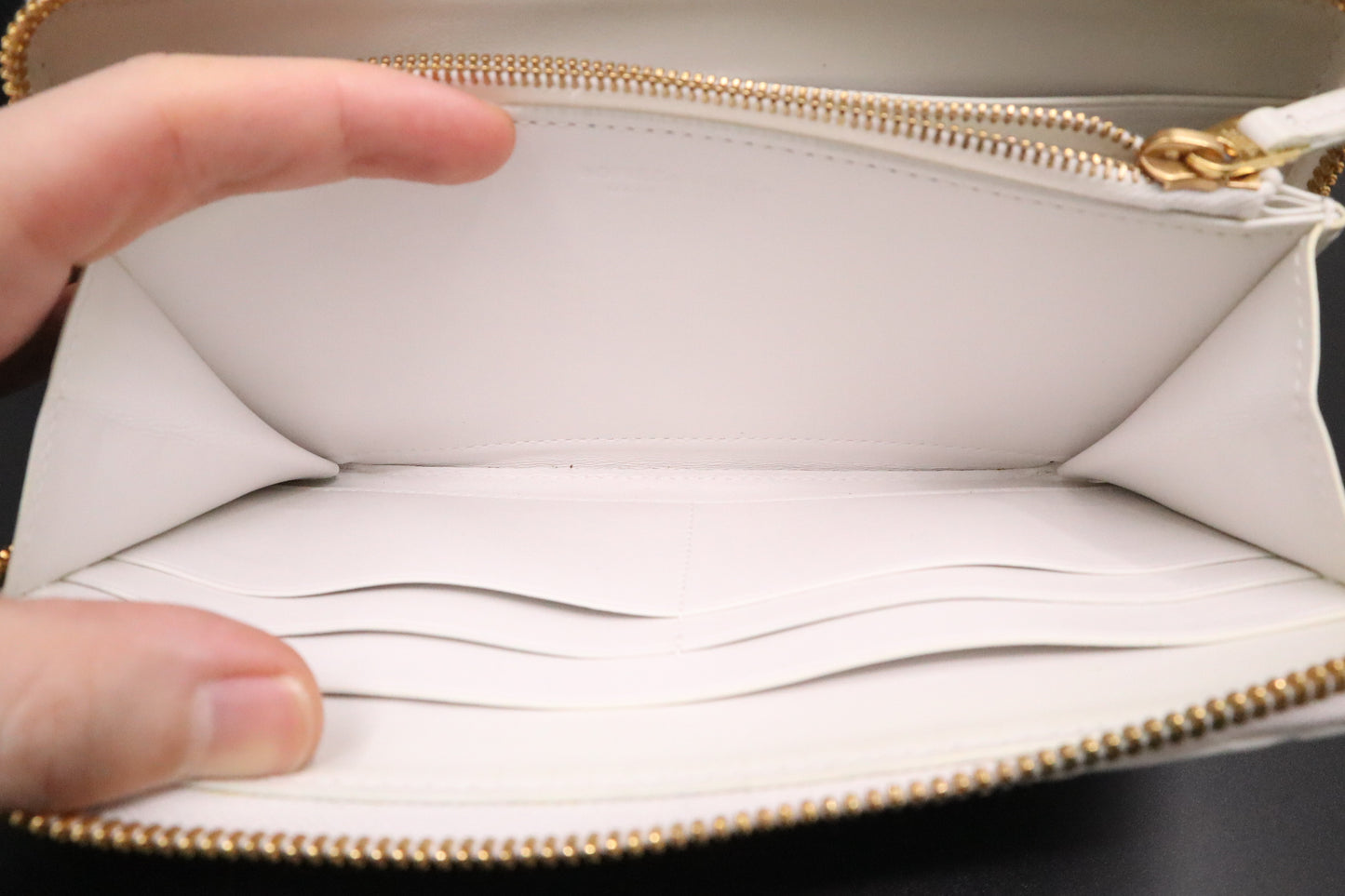 Bottega Veneta Zippy Wallet in White Intrecciato Leather