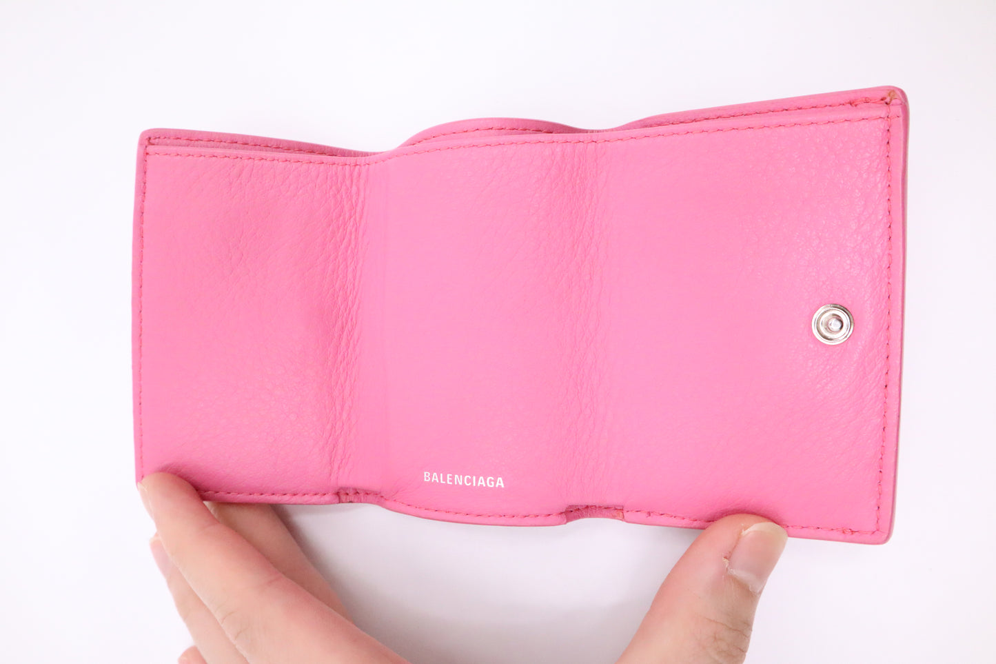 Balenciaga Card Case in Pink Leather