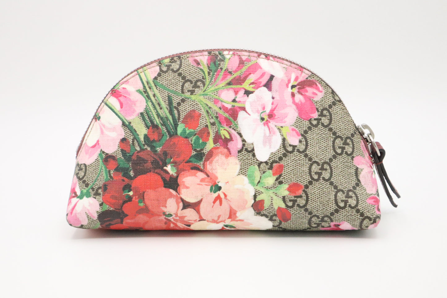 Gucci Pouch in Pink Blooms GG Canvas