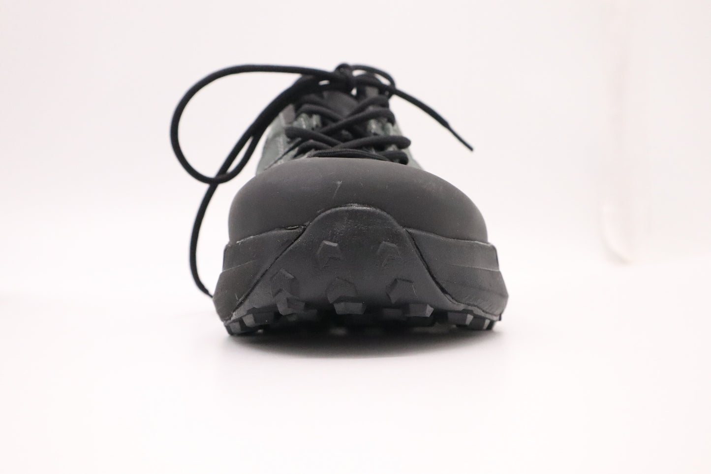 Moncler Silencio Sneakers in Black and Grey-Green Leather
