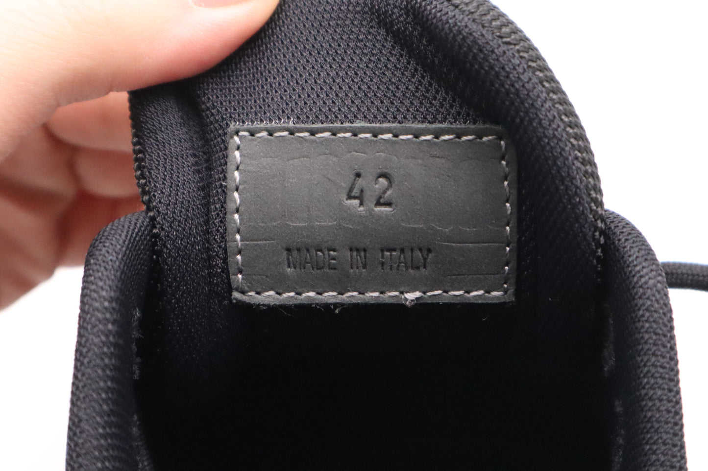 Moncler Silencio Sneakers in Black and Grey-Green Leather