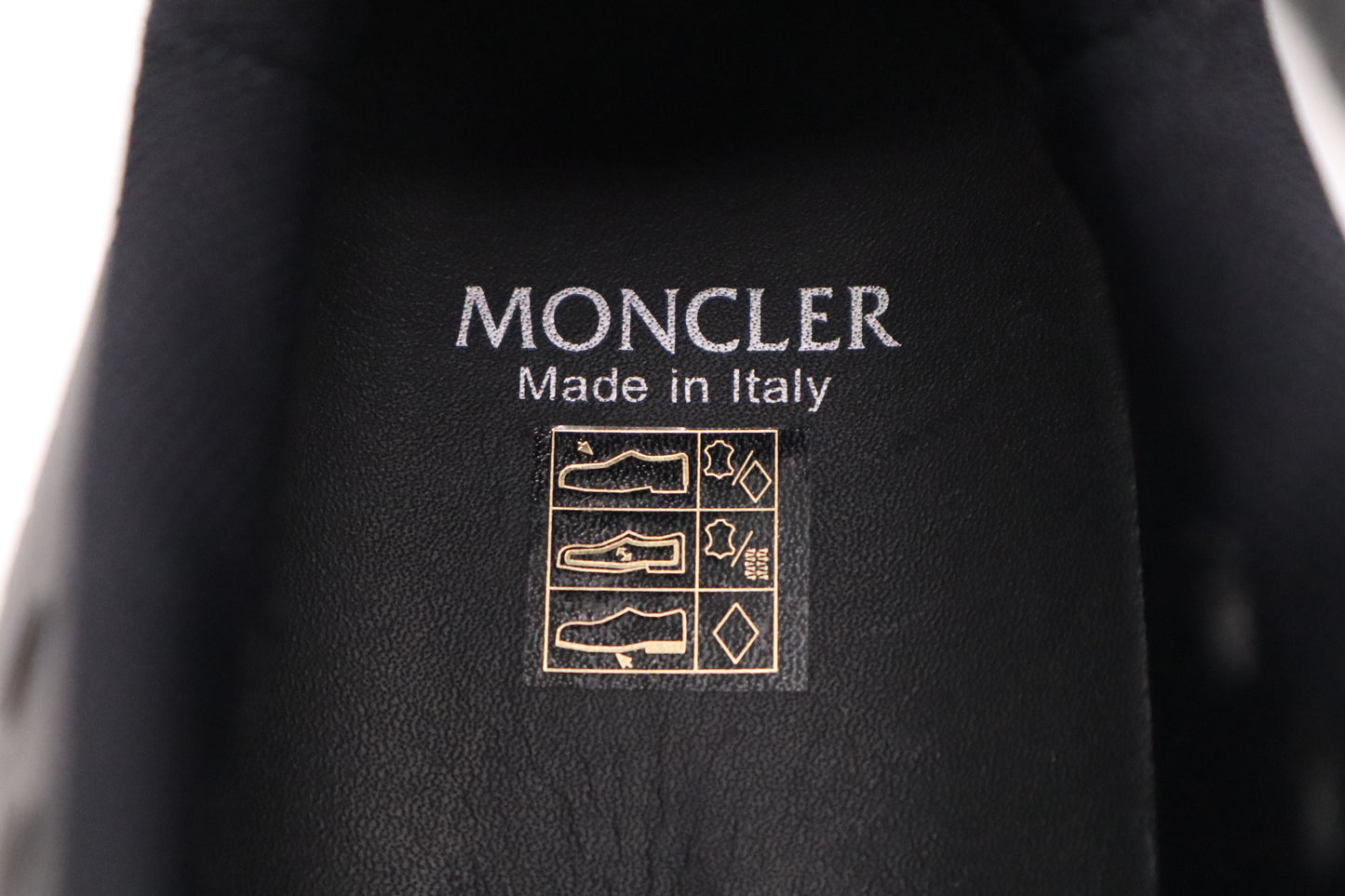 Moncler Silencio Sneakers in Black and Grey-Green Leather