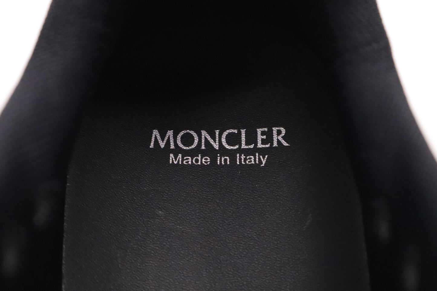 Moncler Silencio Sneakers in Black and Grey-Green Leather