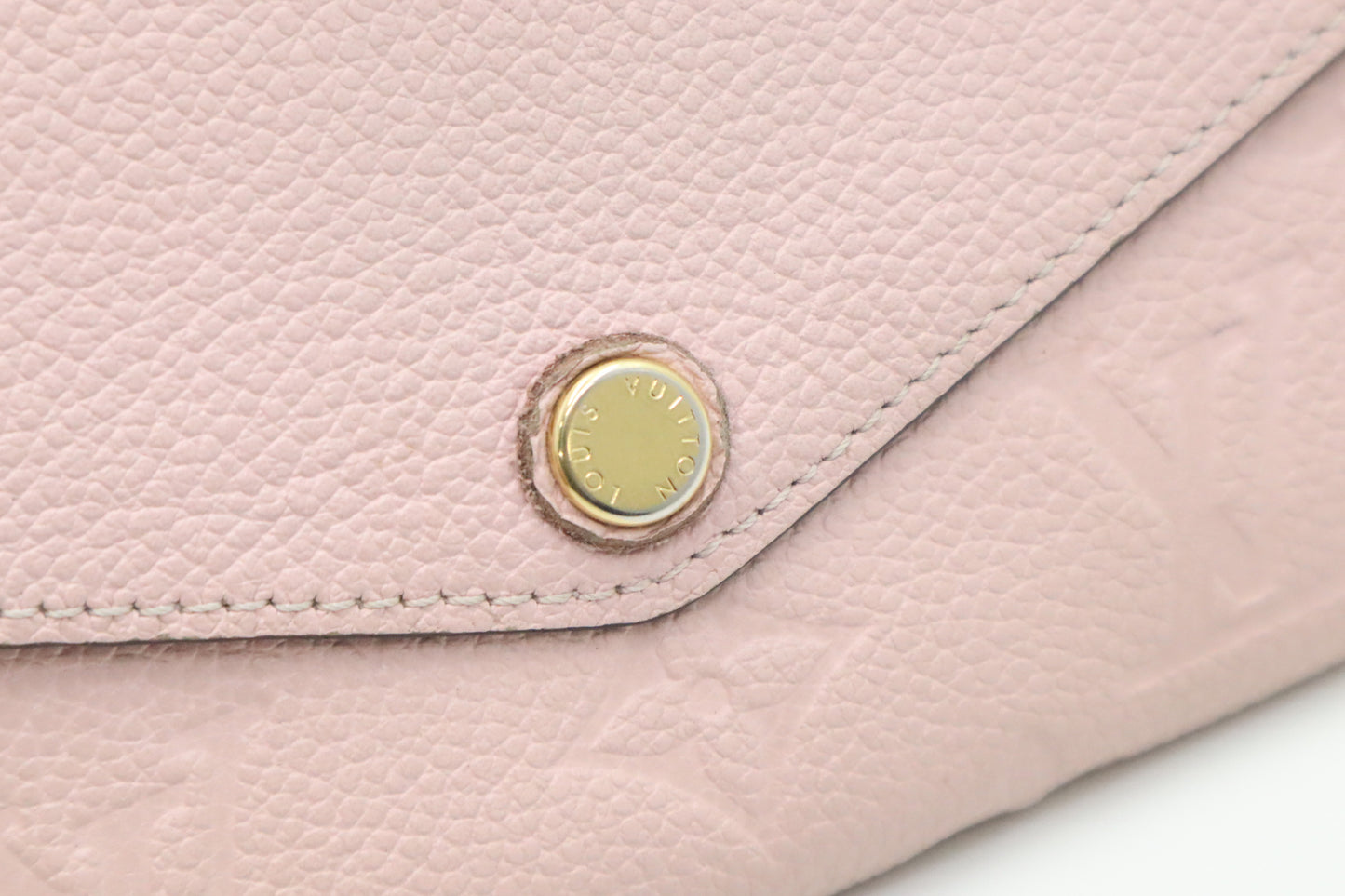Louis Vuitton Sarah Wallet in Pink Empreinte Leather