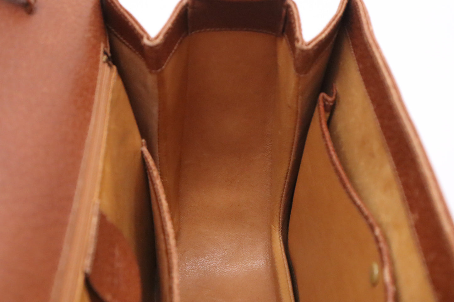 Gucci Bamboo Large 1947 Top Handle Bag in Tan Leather