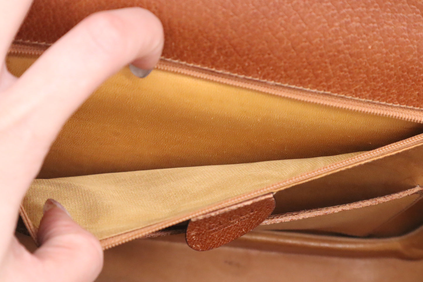 Gucci Bamboo Large 1947 Top Handle Bag in Tan Leather