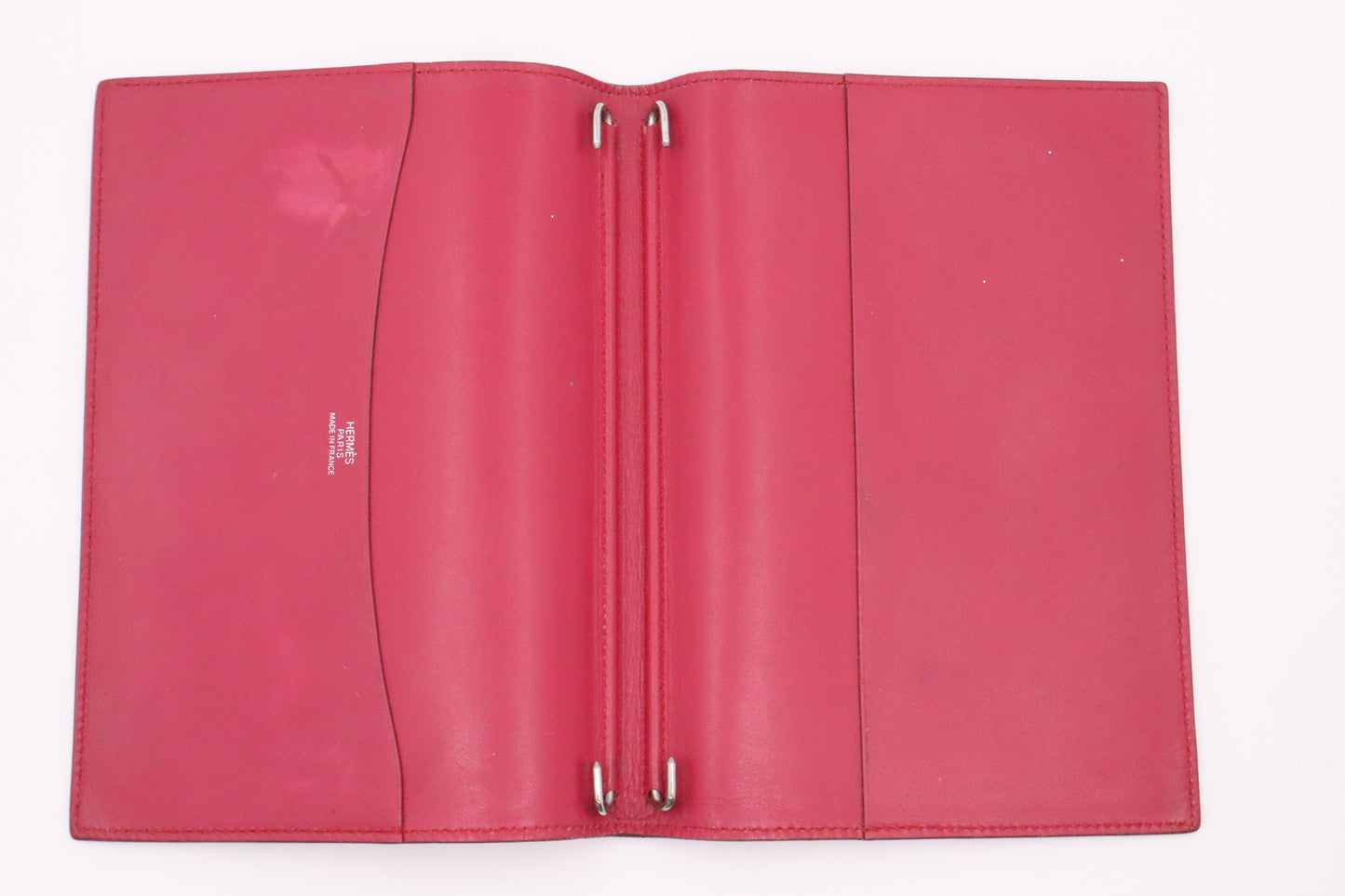 Hermes Agenda Cover in Pink Leather