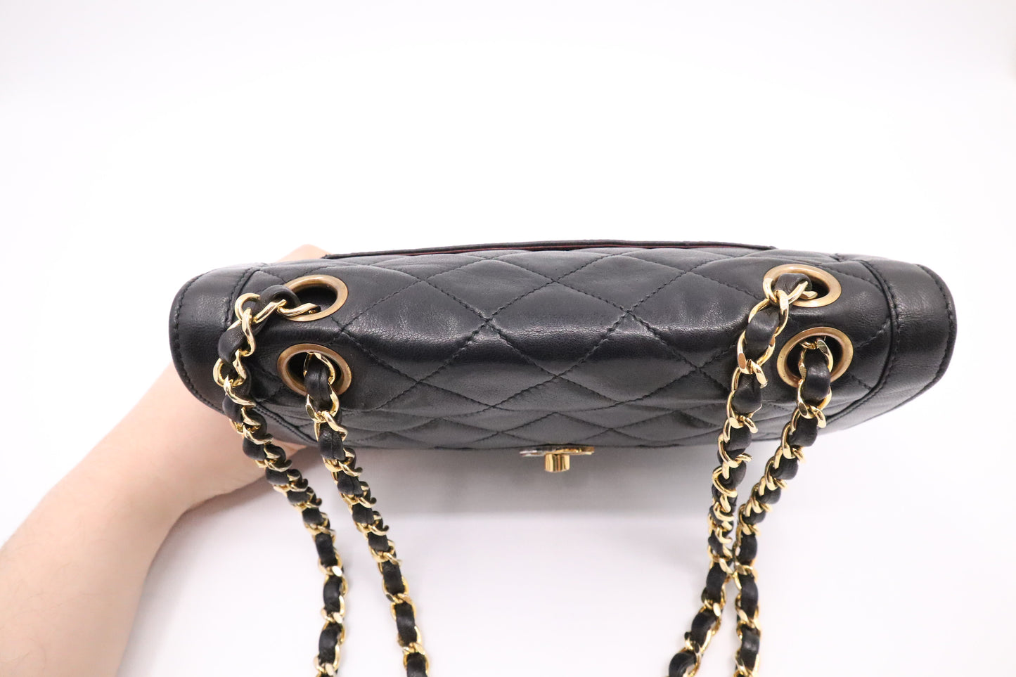 Chanel Small Paris Double Flap in Black Matelassé Leather