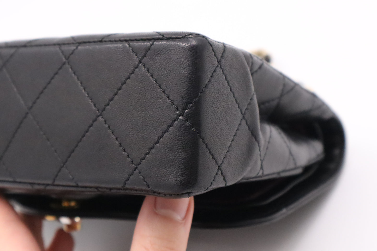 Chanel Small Paris Double Flap in Black Matelassé Leather