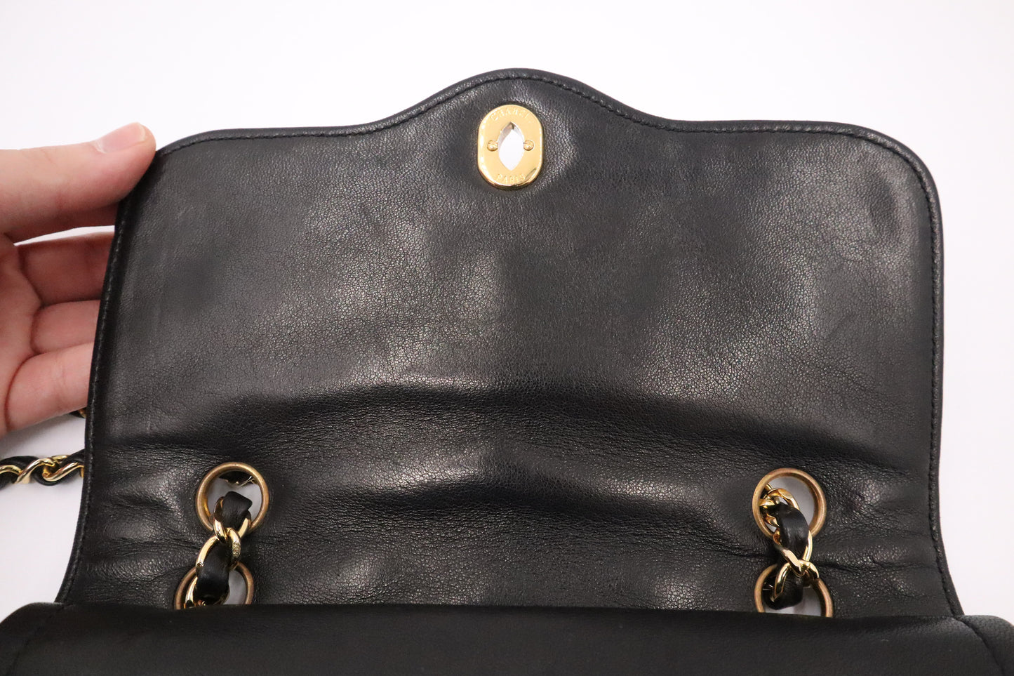 Chanel Small Paris Double Flap in Black Matelassé Leather