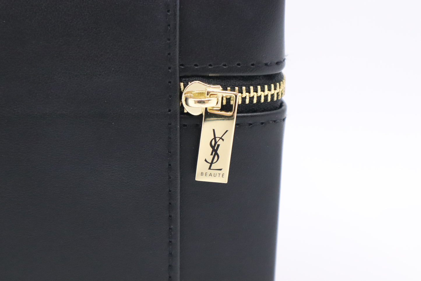 YSL Saint Laurent Vanity Case in Black Leather