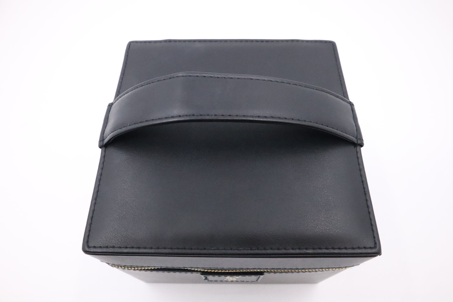 YSL Saint Laurent Vanity Case in Black Leather