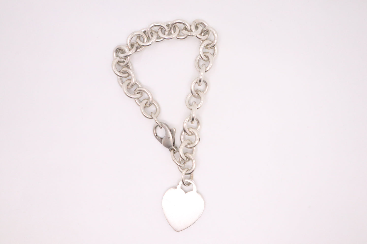 Tiffany & Co. Heart Tag Charm Bracelet in Sterling Silver