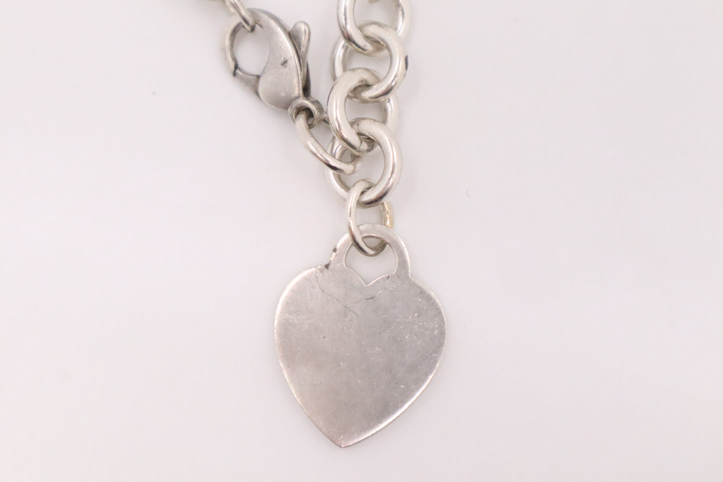 Tiffany & Co. Heart Tag Charm Bracelet in Sterling Silver