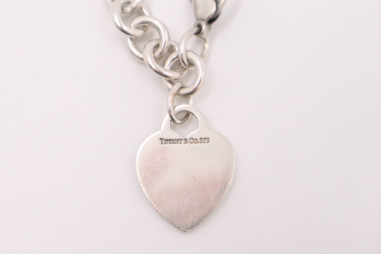 Tiffany & Co. Heart Tag Charm Bracelet in Sterling Silver