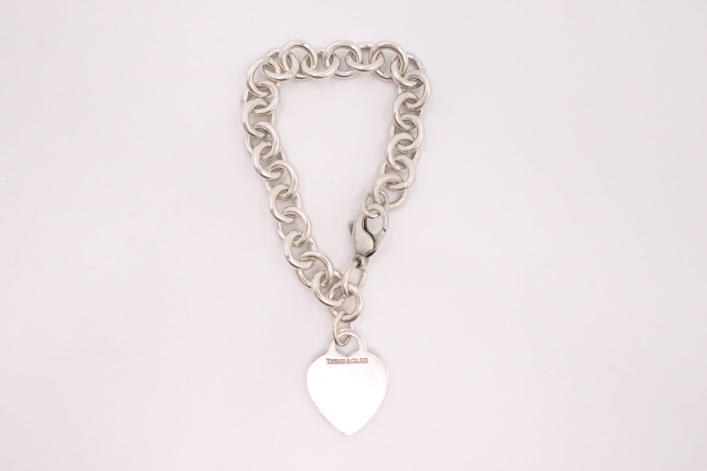 Tiffany & Co. Heart Tag Charm Bracelet in Sterling Silver
