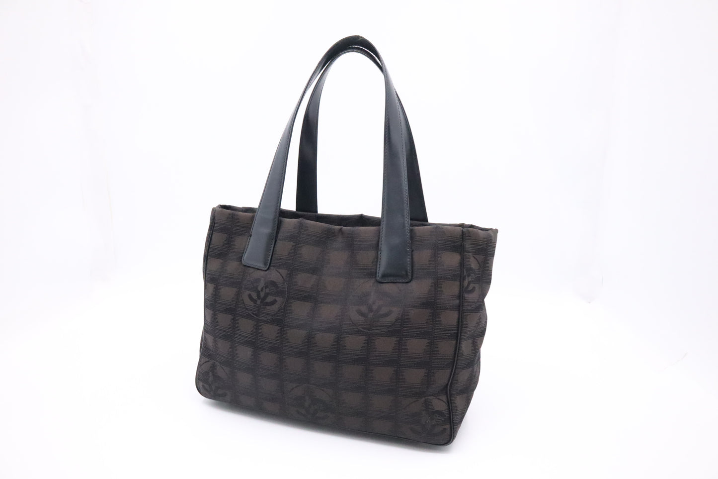 Chanel New Travel Line Tote Bag in Black Canvas