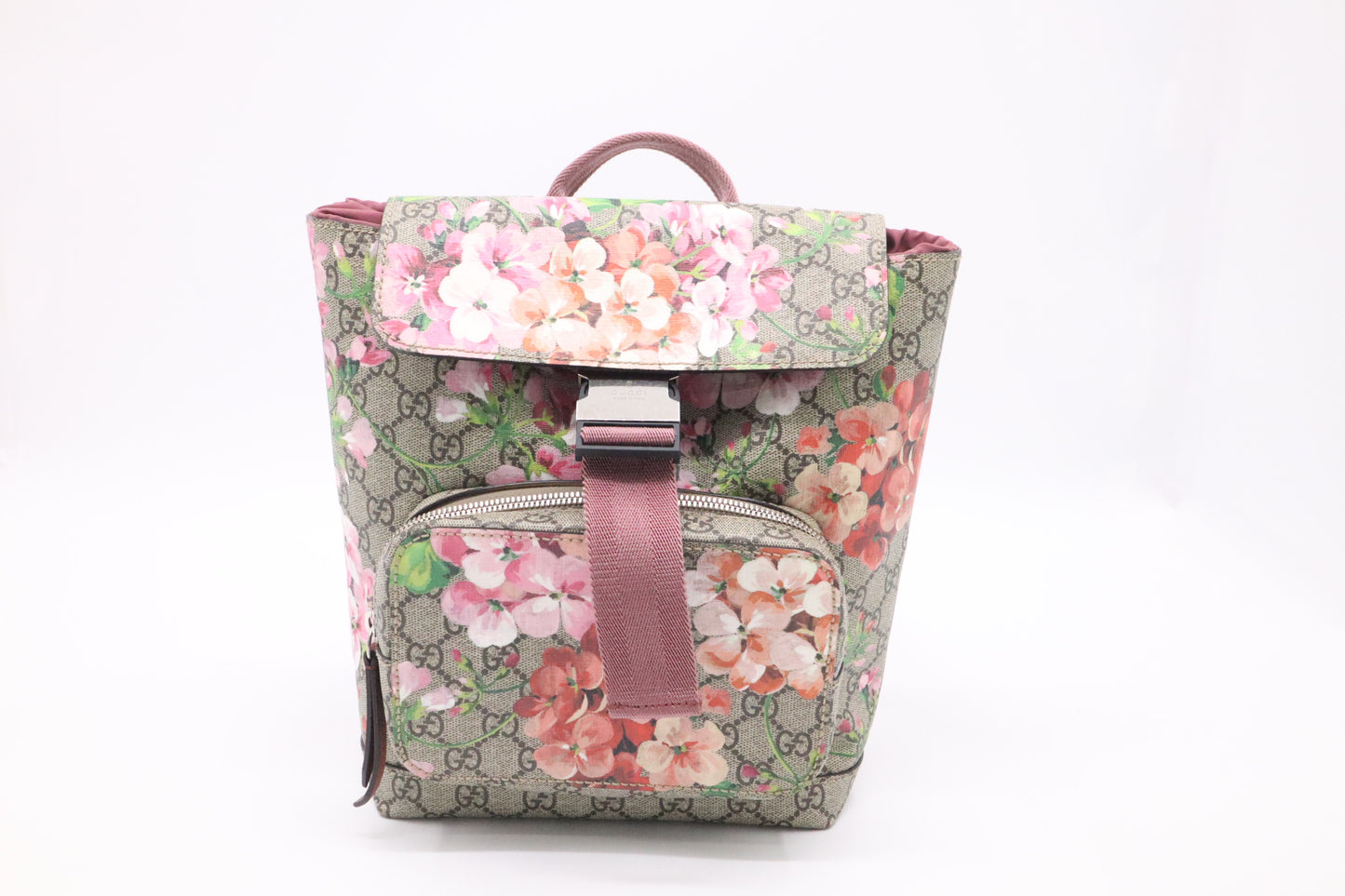 Gucci Blooms Backpack in GG Supreme Canvas