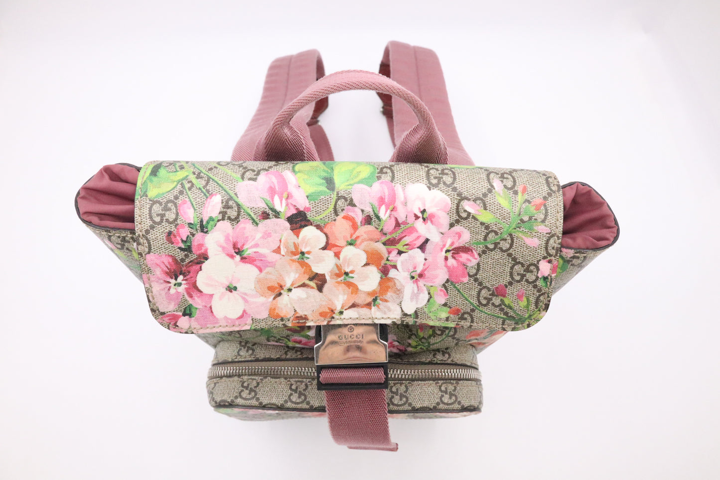 Gucci Blooms Backpack in GG Supreme Canvas