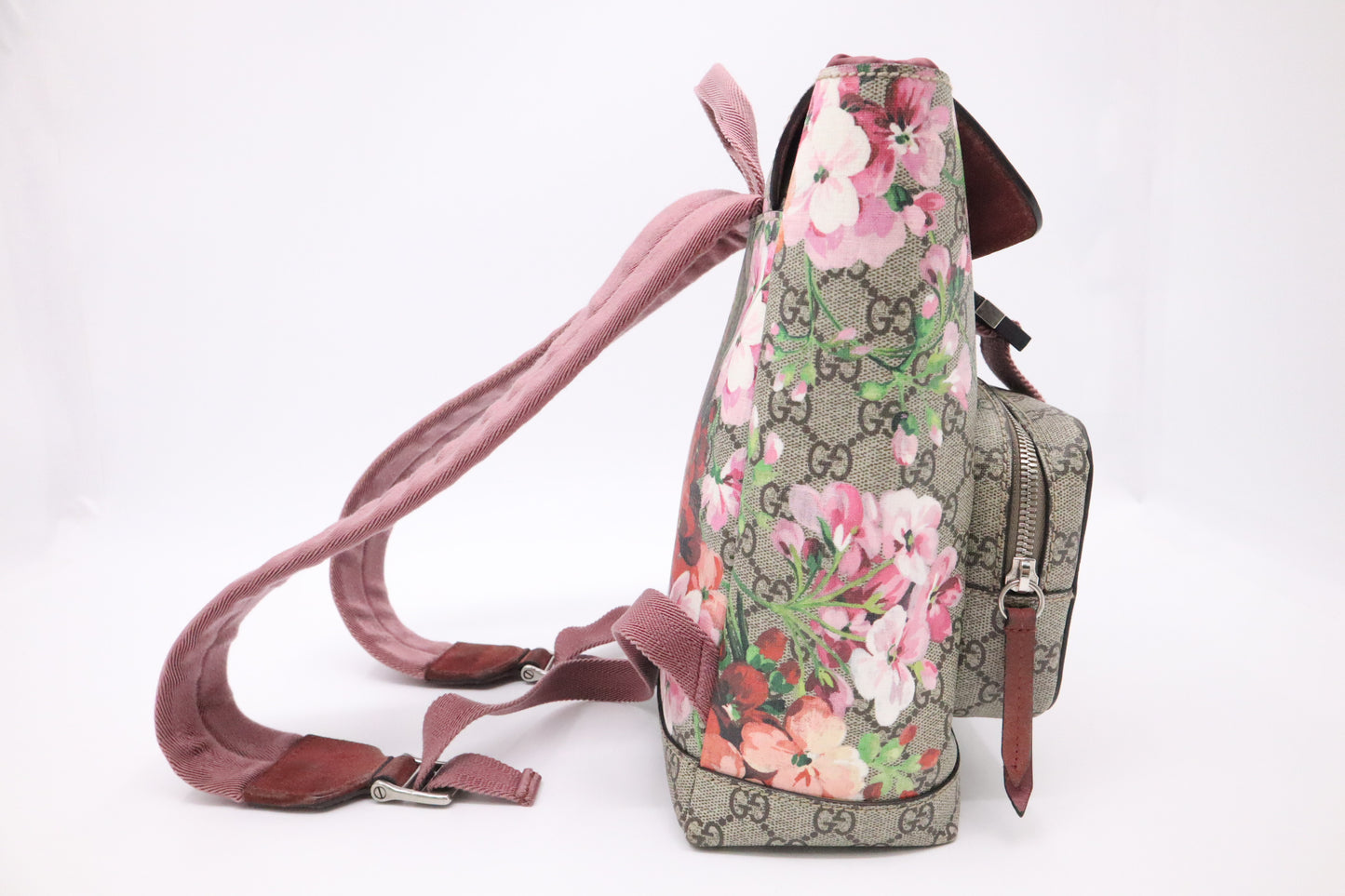 Gucci Blooms Backpack in GG Supreme Canvas