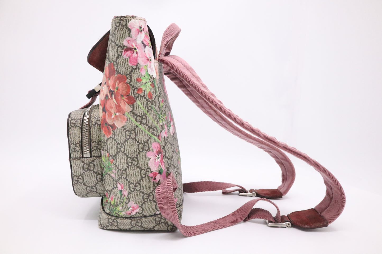 Gucci Blooms Backpack in GG Supreme Canvas