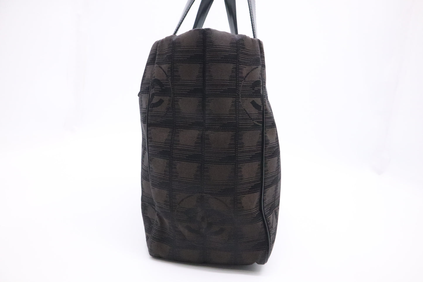Chanel New Travel Line Tote Bag in Black Canvas