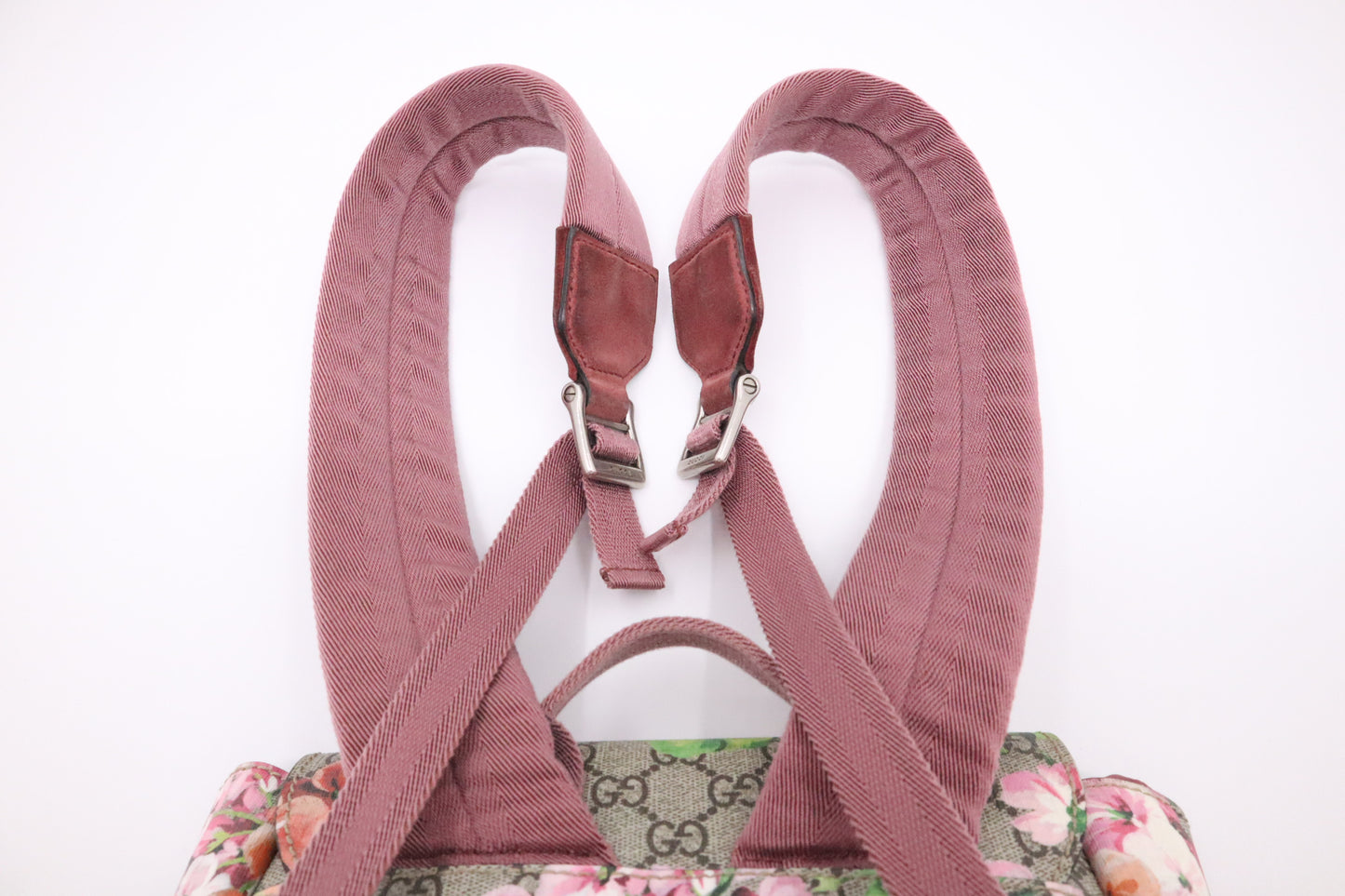 Gucci Blooms Backpack in GG Supreme Canvas