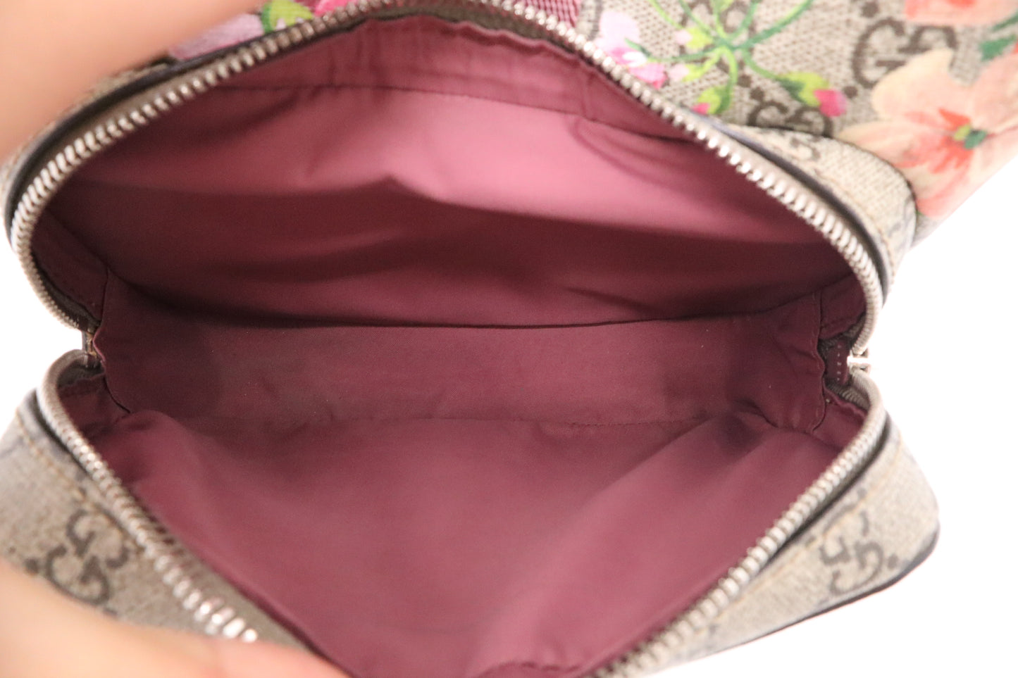 Gucci Blooms Backpack in GG Supreme Canvas