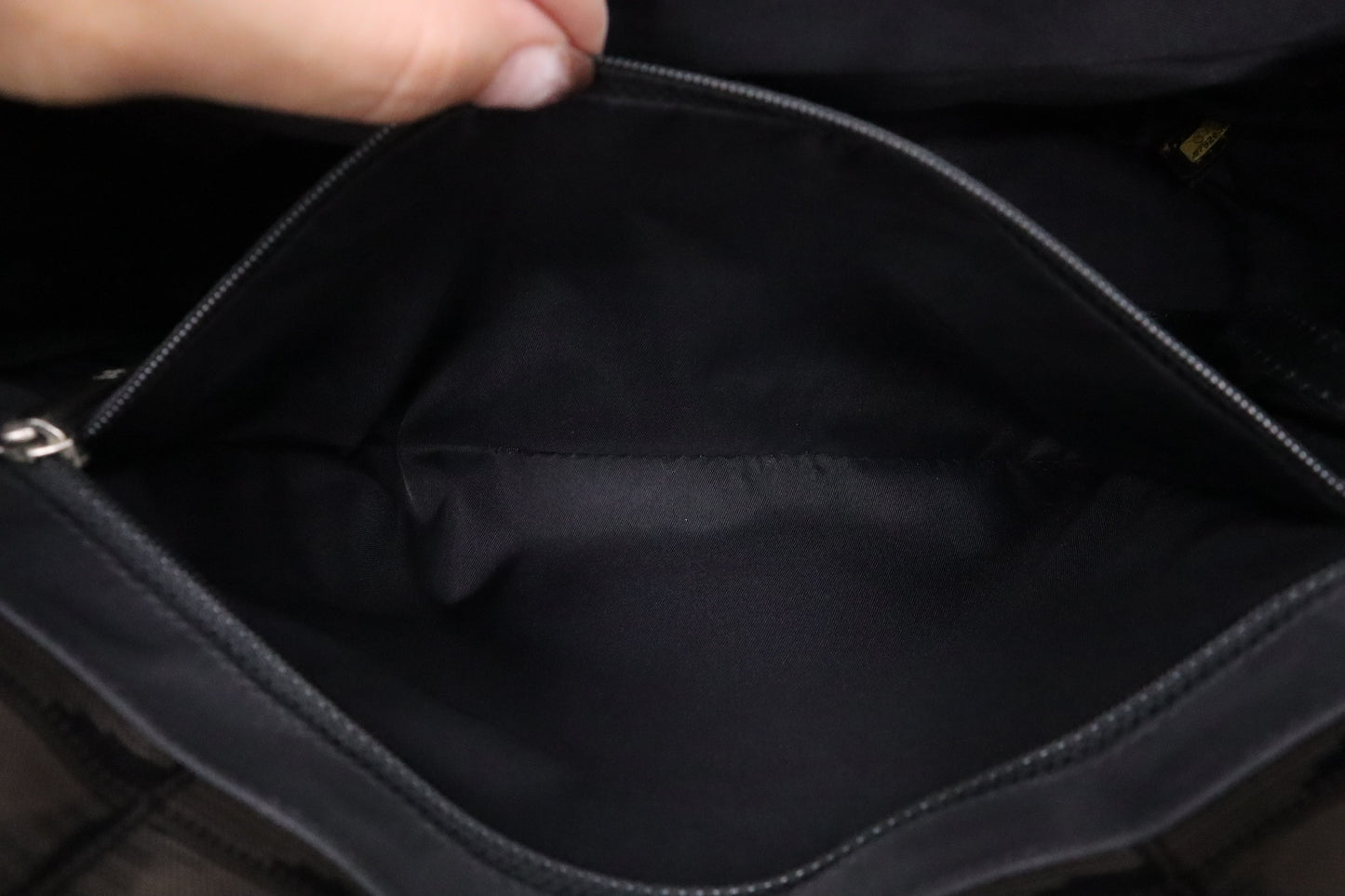 Chanel New Travel Line Tote Bag in Black Canvas
