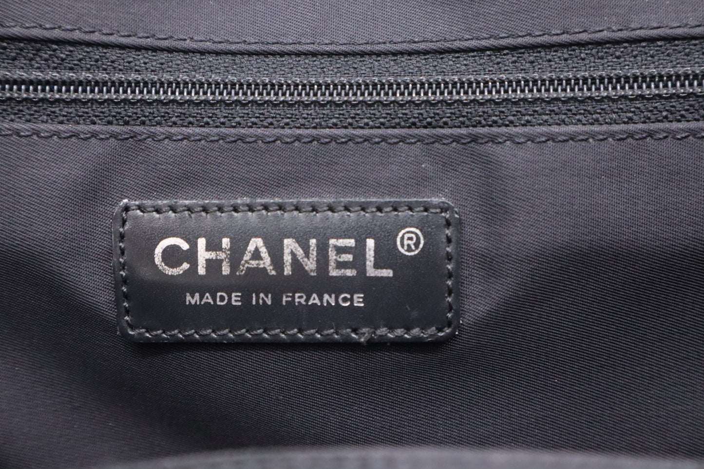 Chanel New Travel Line Tote Bag in Black Canvas