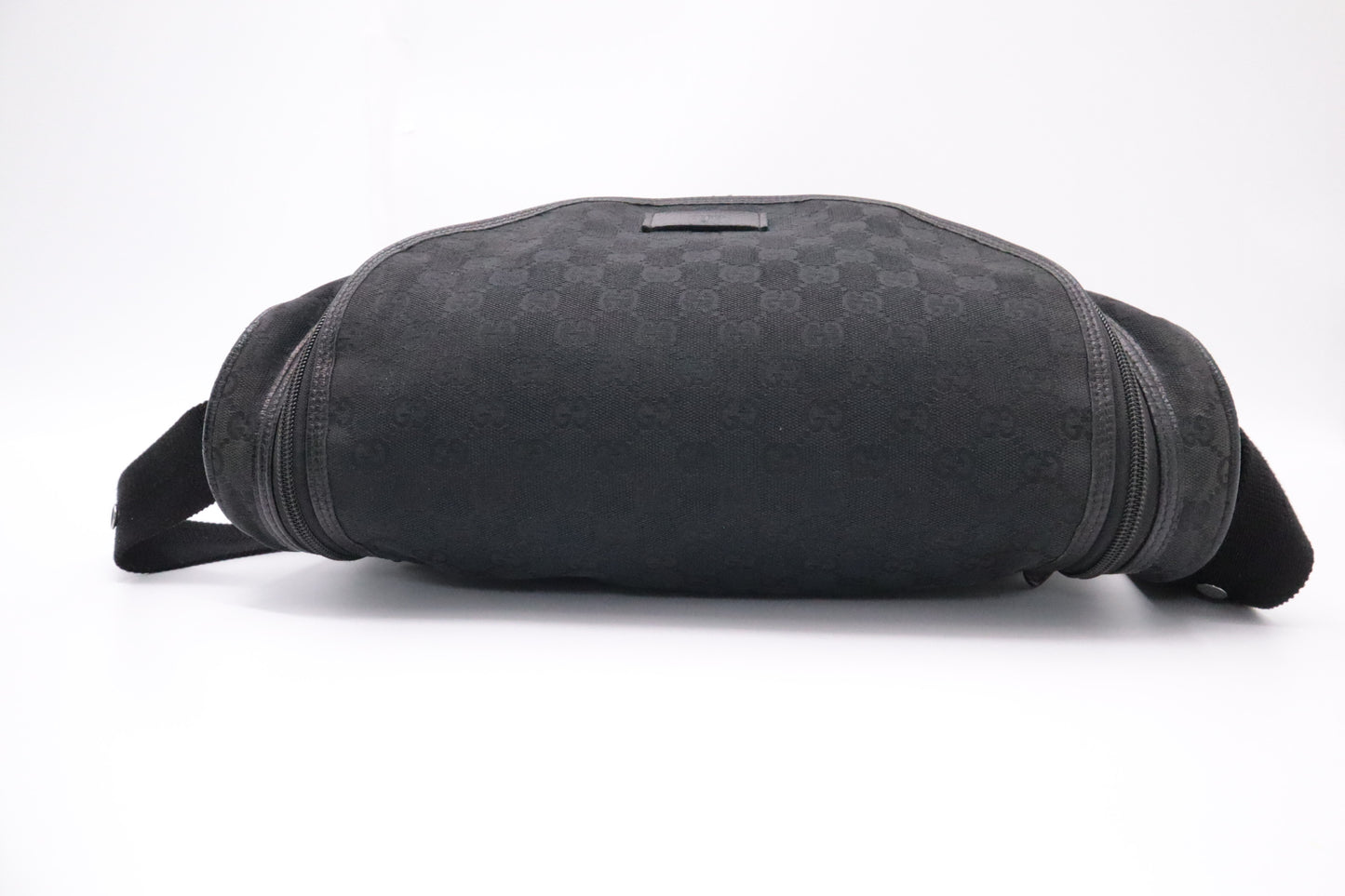 Gucci Diaper Bag in Black GG Canvas