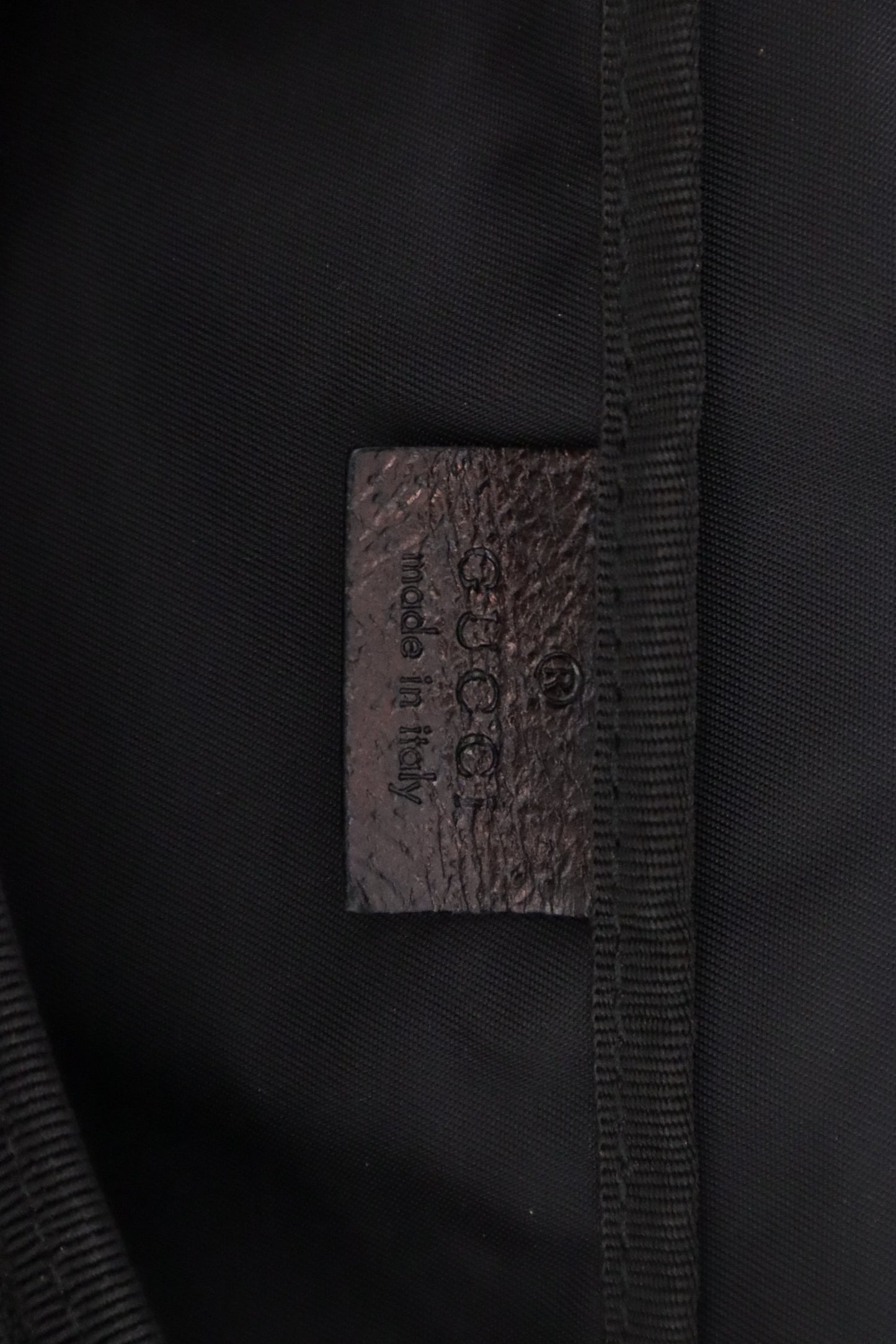 Gucci Diaper Bag in Black GG Canvas