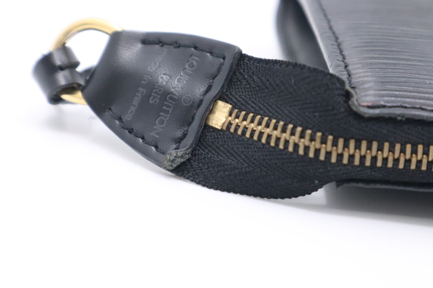 Louis Vuitton Pochette Accessoires in Black Epi Leather