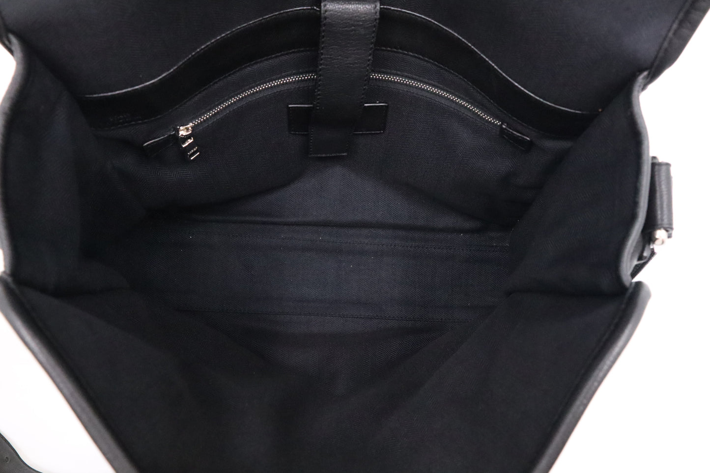 Loewe Messenger Bag in Black Leather