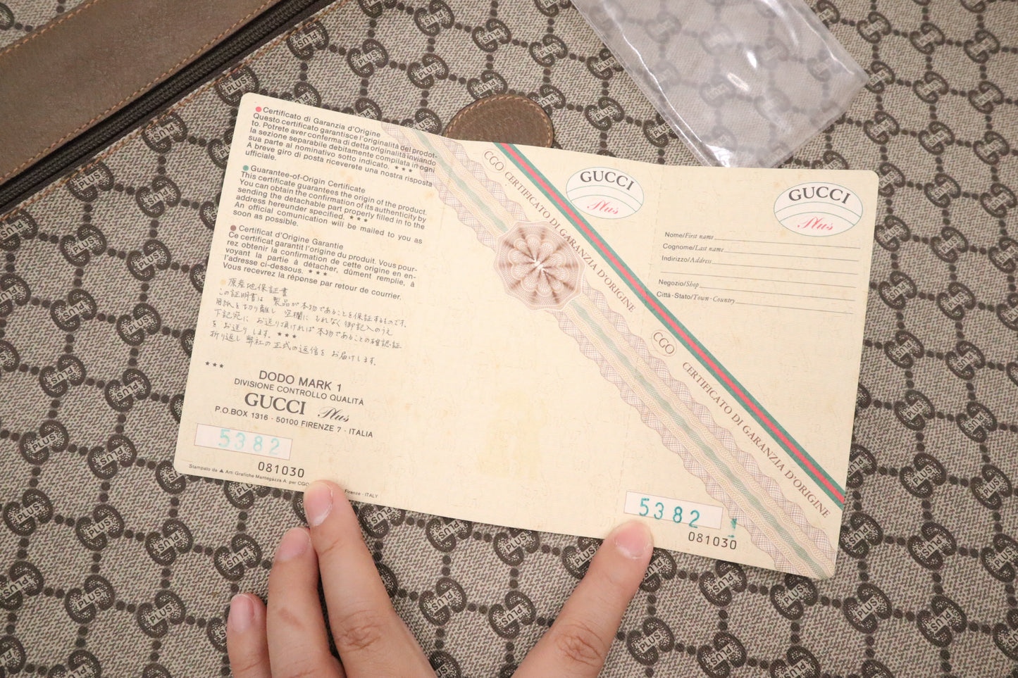 Gucci Plus Travel Garment Bag in Coated Canvas