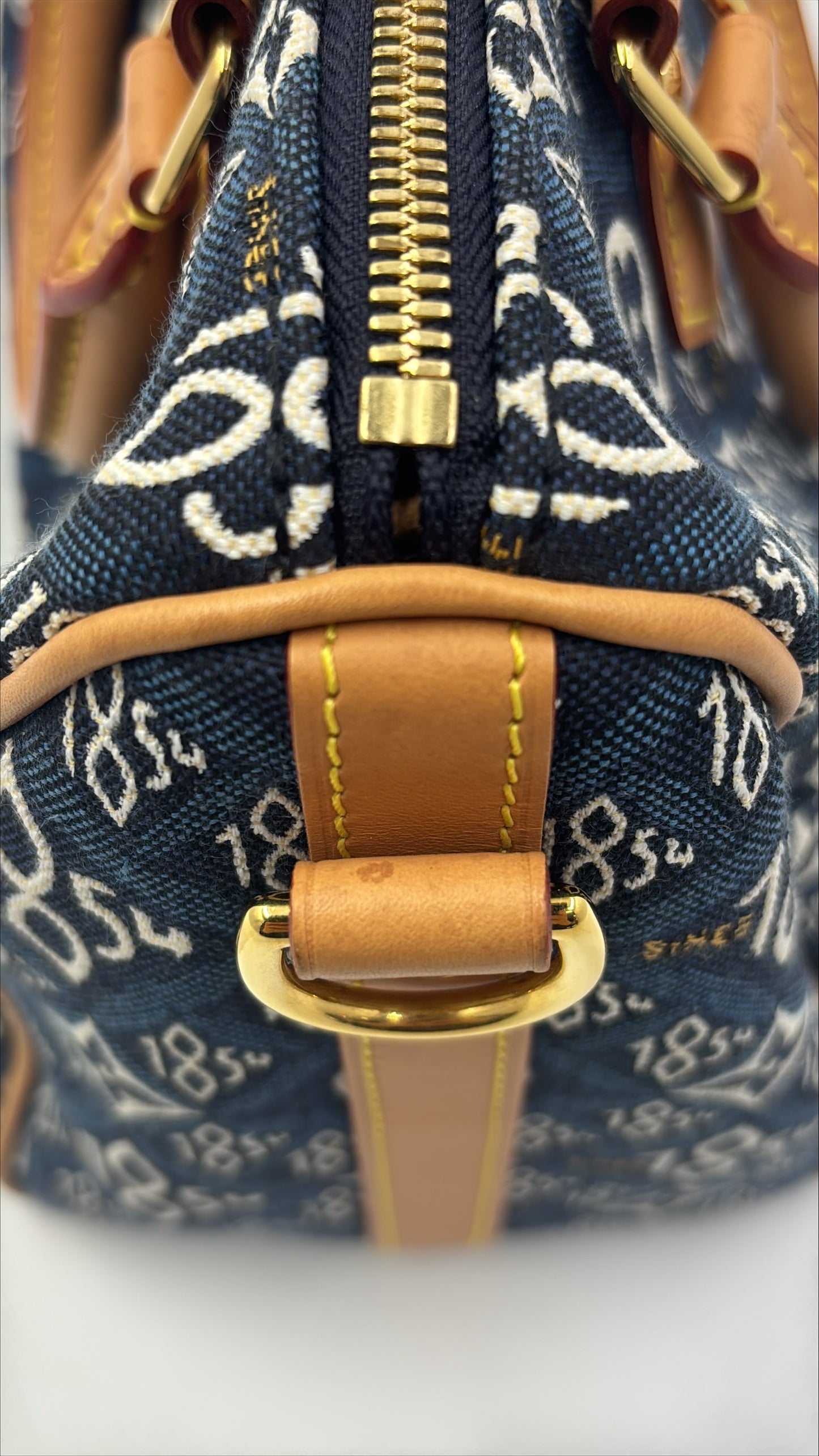 Louis Vuitton Speedy 25 Bandouliere in Blue "Since 1854" Canvas