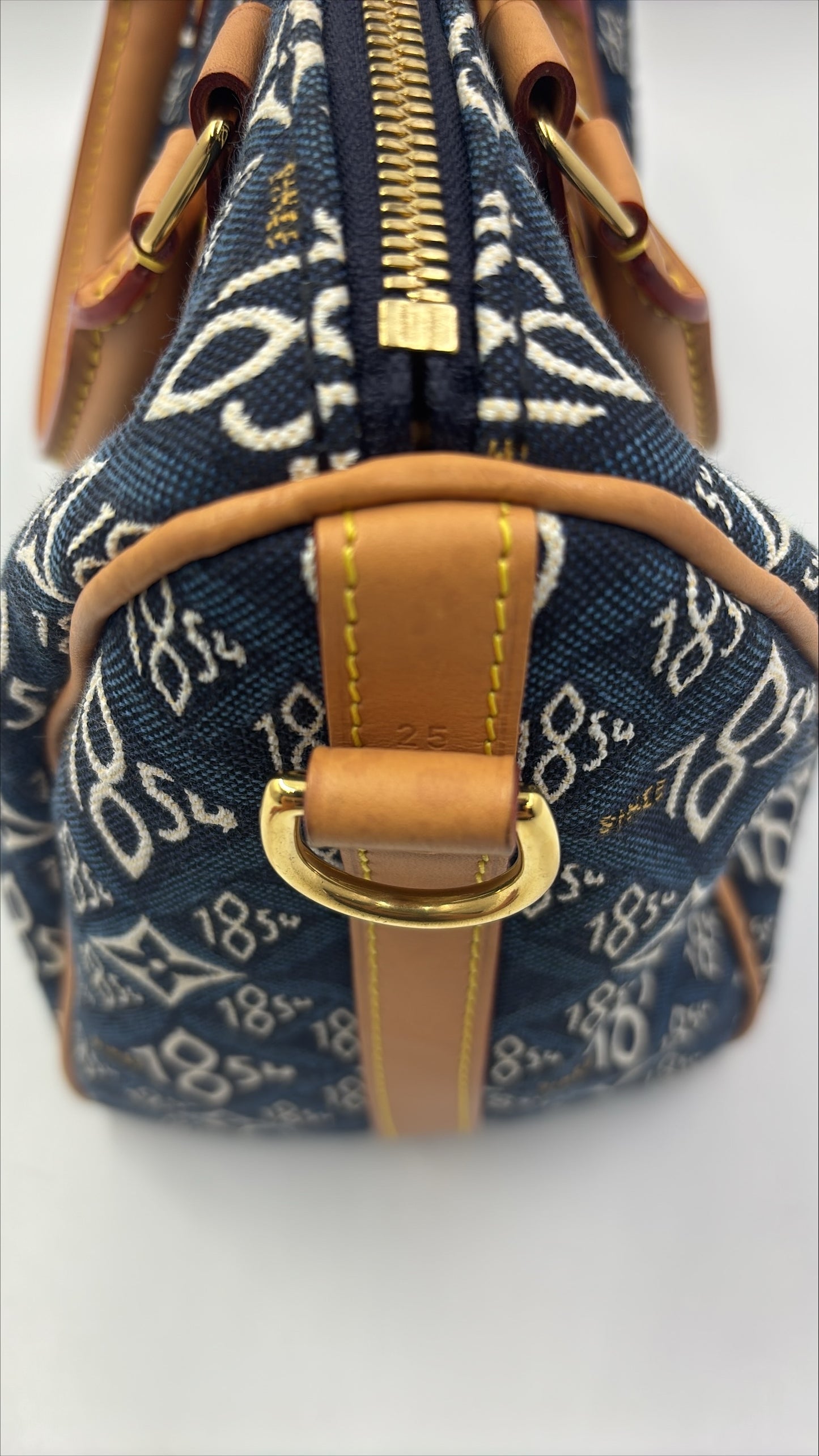 Louis Vuitton Speedy 25 Bandouliere in Blue "Since 1854" Canvas