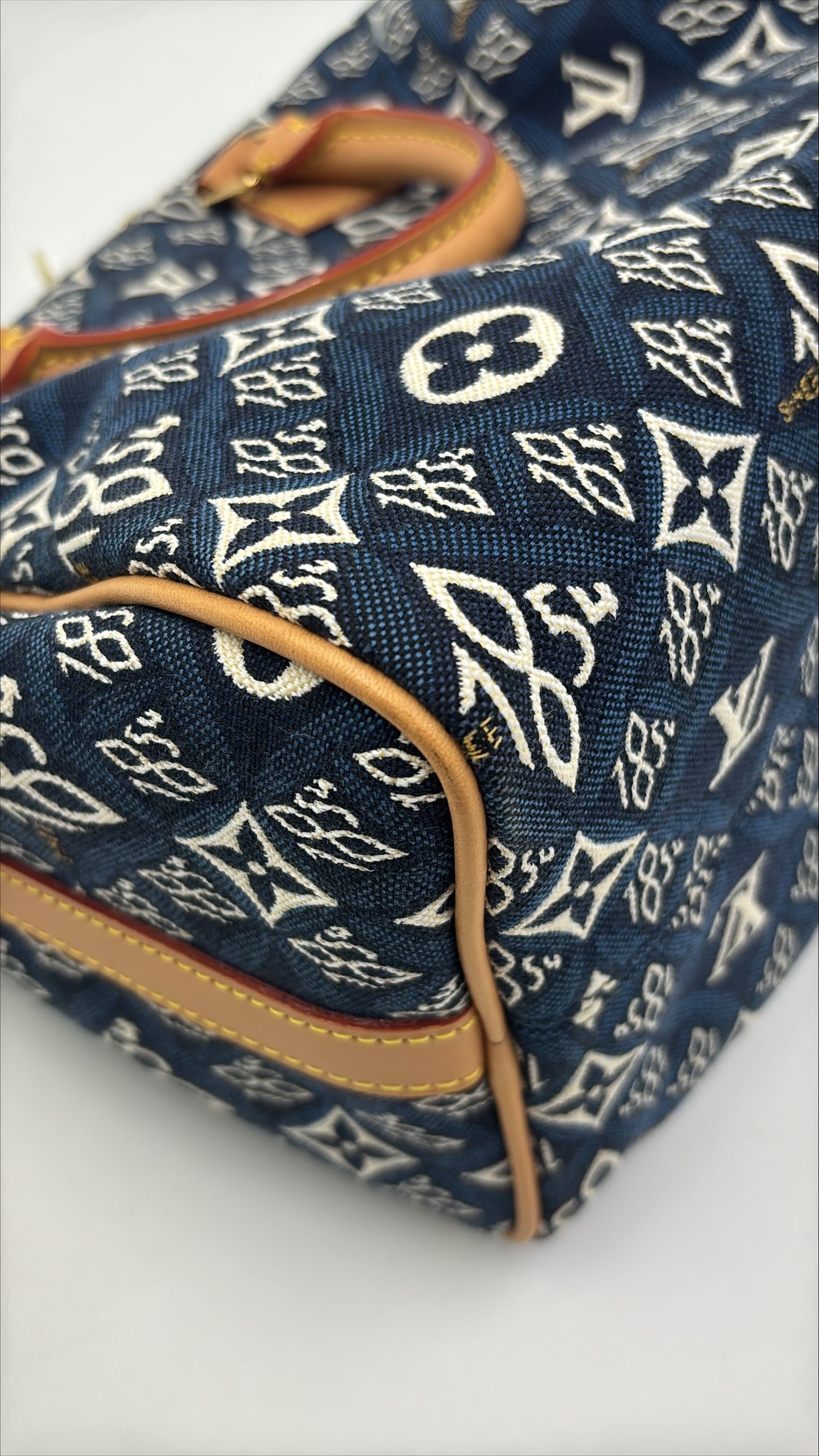 Louis Vuitton Speedy 25 Bandouliere in Blue "Since 1854" Canvas