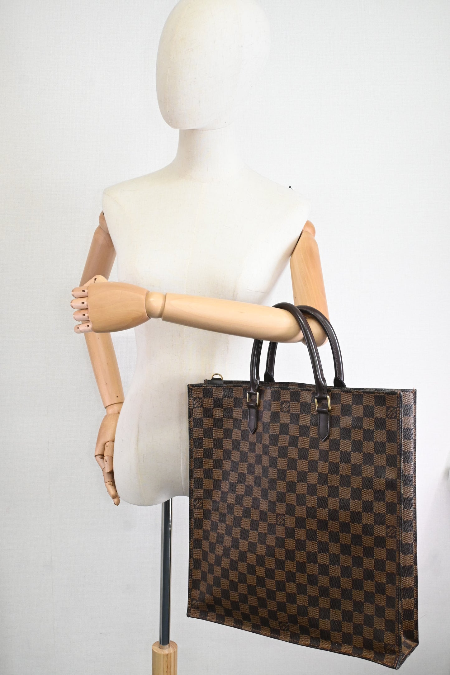 Louis Vuitton Sac Plat in Damier Ebene Canvas