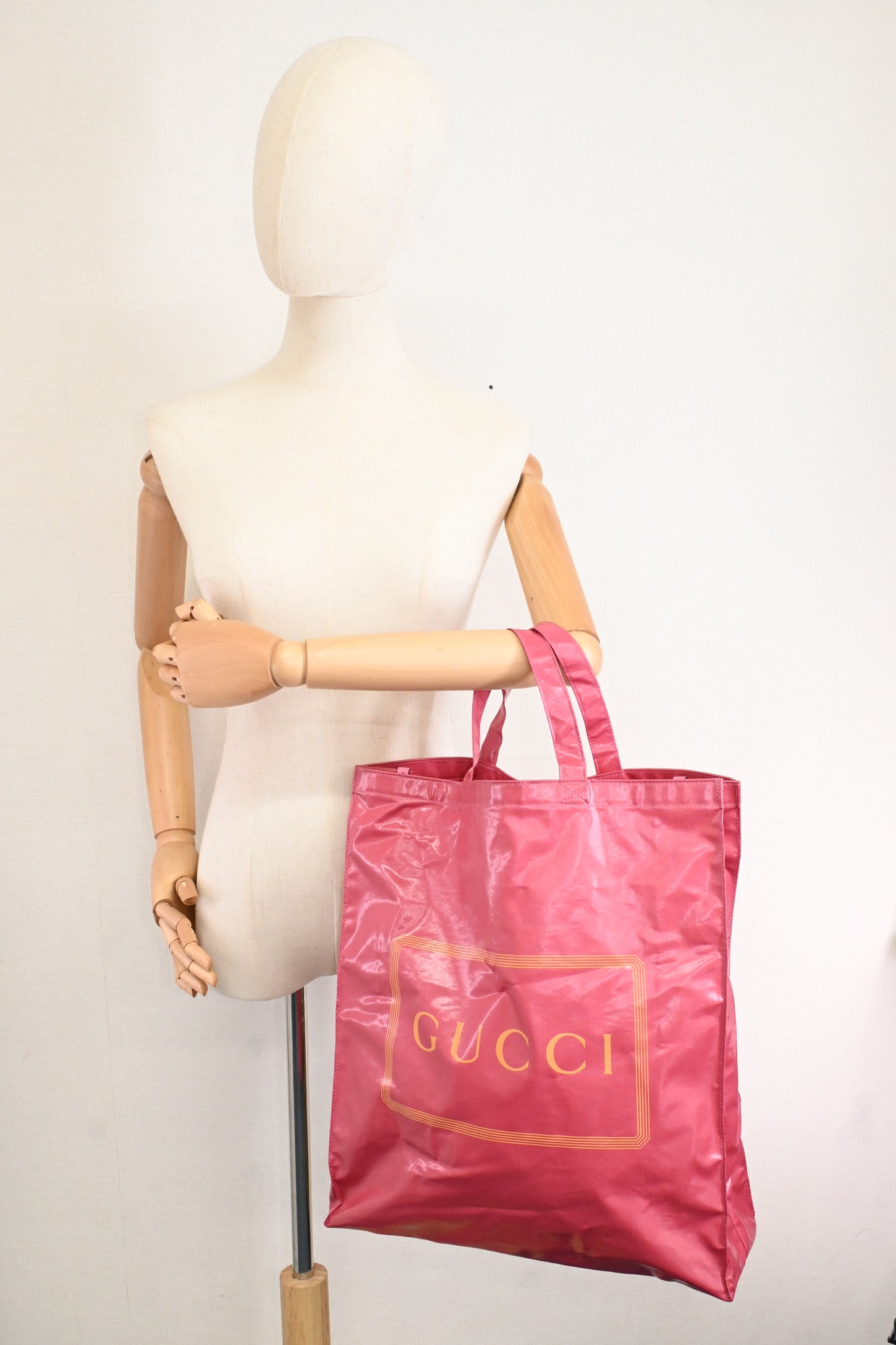 Gucci Montecarlo Vertical Tote in Glam Pink Crystal Coated Canvas