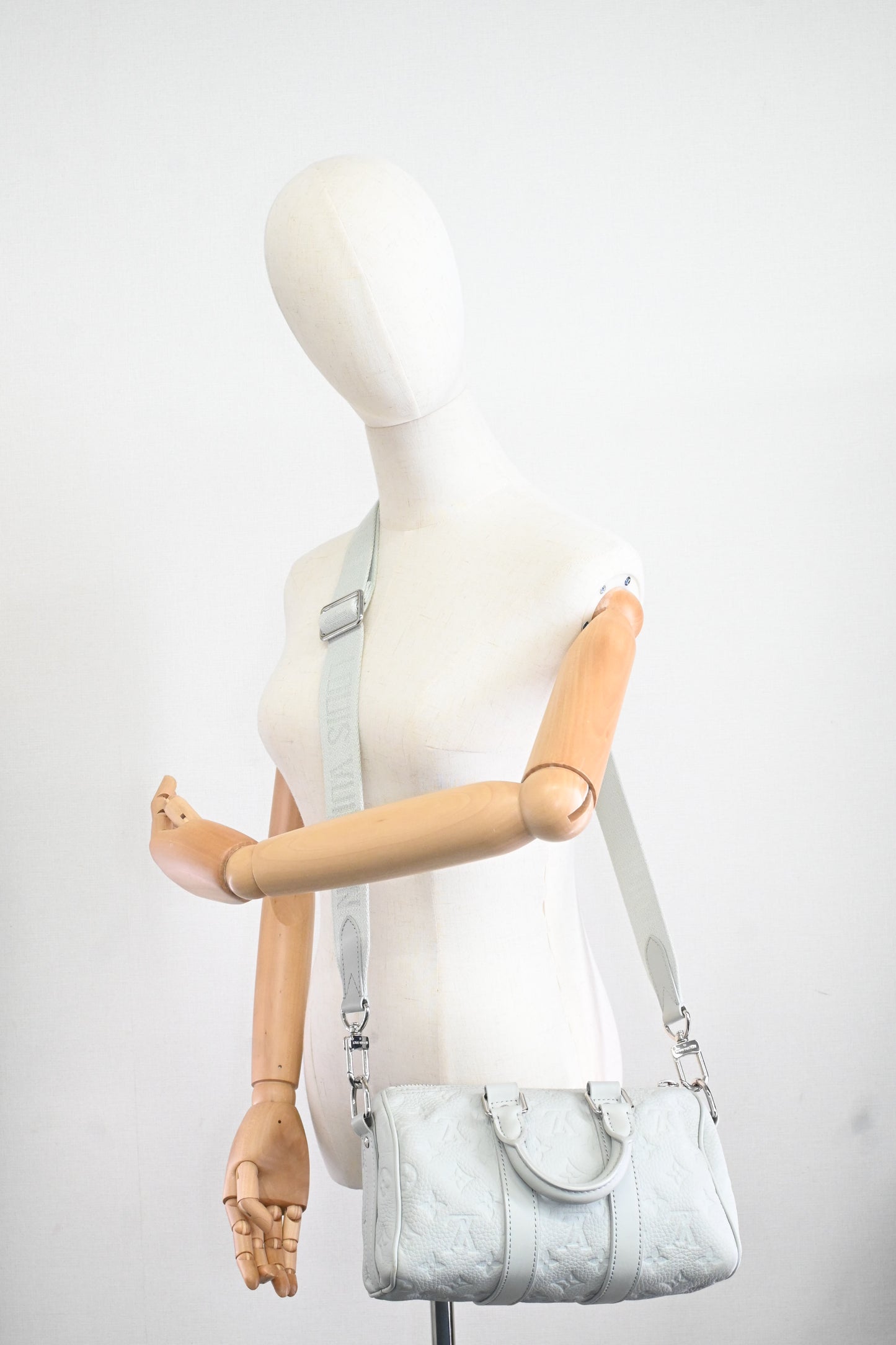 Louis Vuitton Keepall XS in Mineral Gray Taurillon Leather