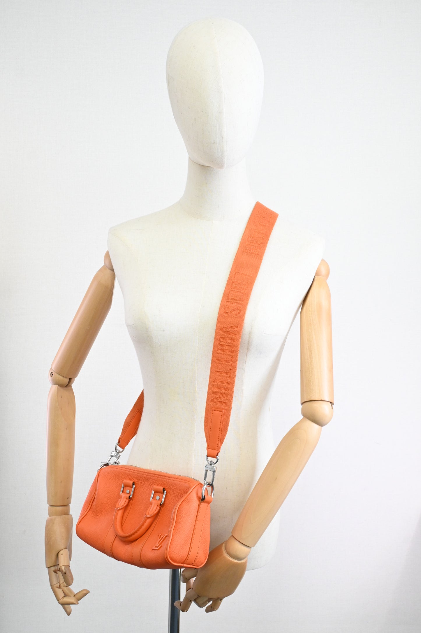 Louis Vuitton Keepall XS in Orange Aerogram Leather