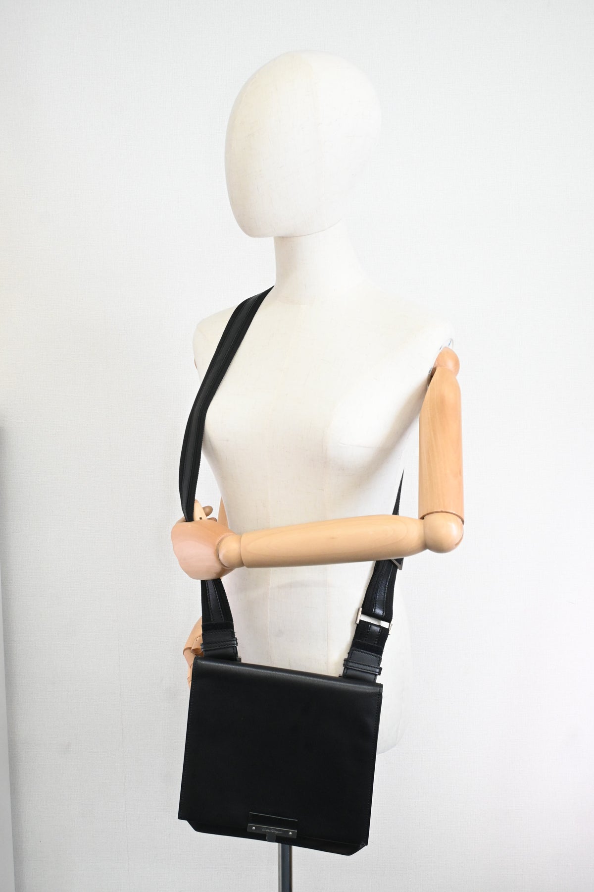 Ferragamo Crossbody Bag in Black Leather