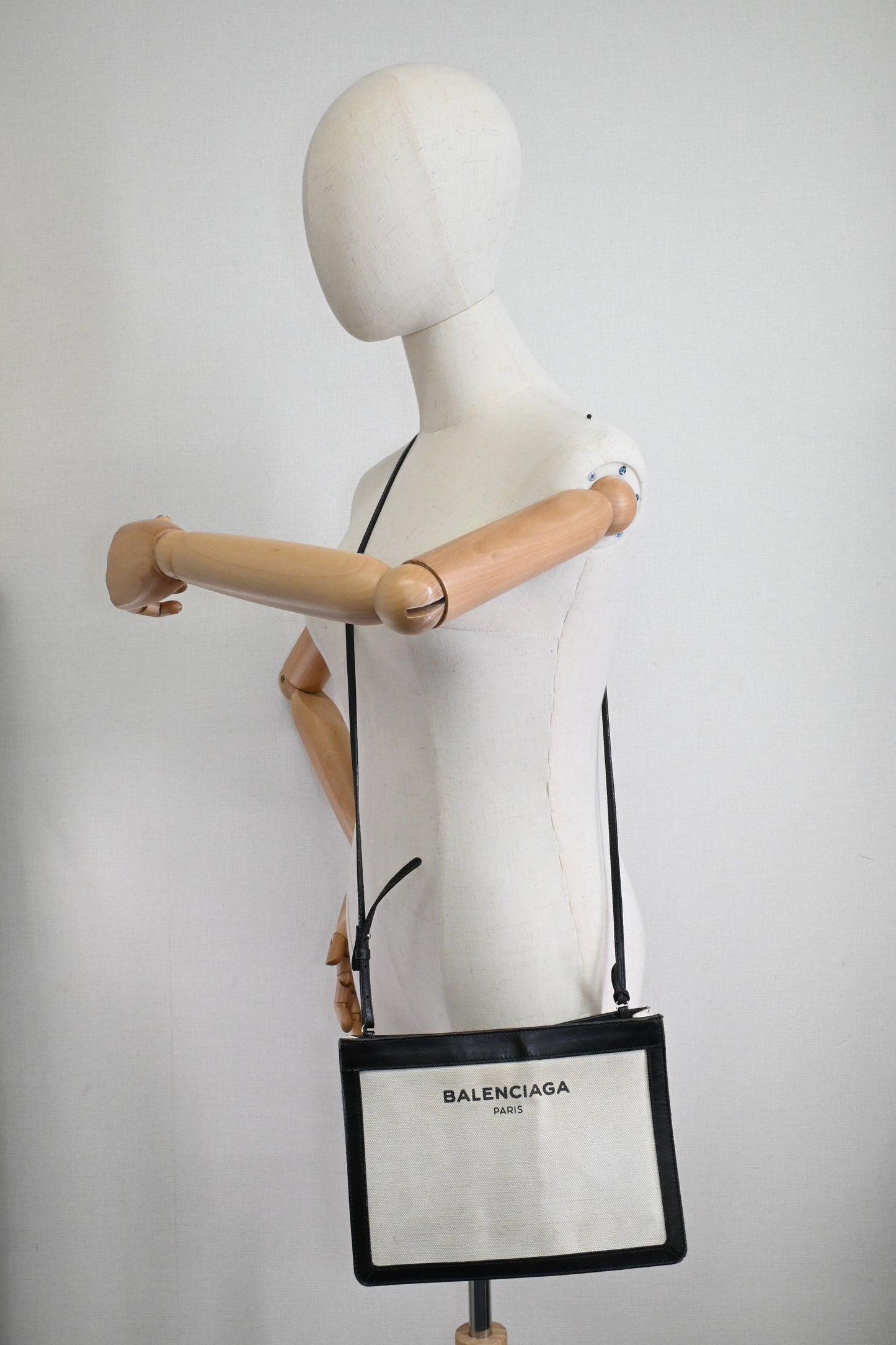 Balenciaga Shoulder Bag in White Canvas